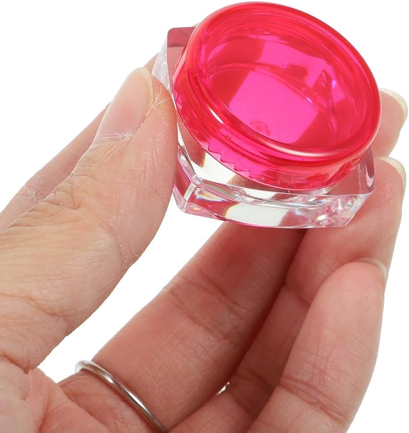 Cabilock 12pcs 3g Square Travel Cosmetic Jars with Lids Refillable for Eye Cream Body Butter - Image 3